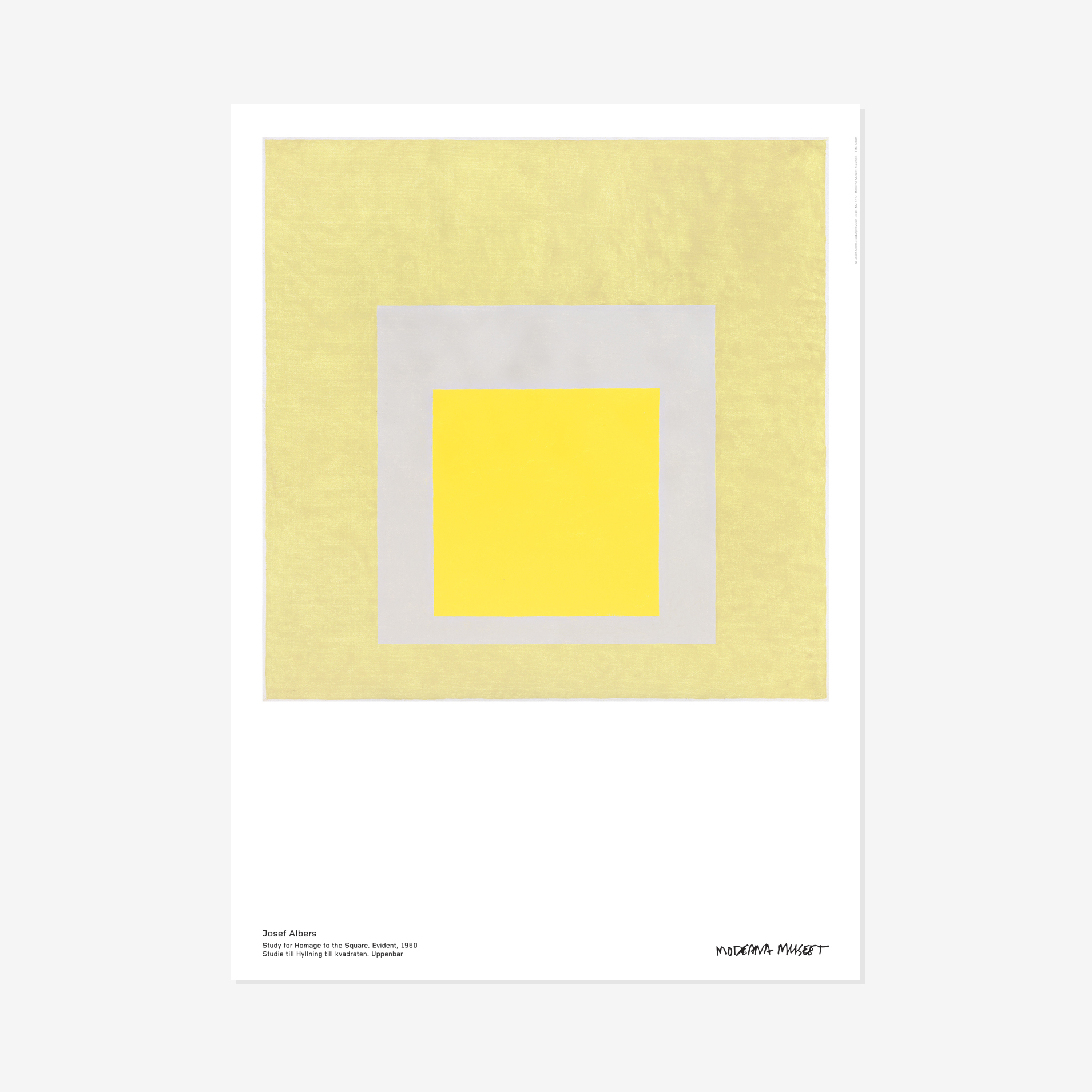 Josef Albers | Study for Homage to the Square. Evident, 1960 — 照片 1