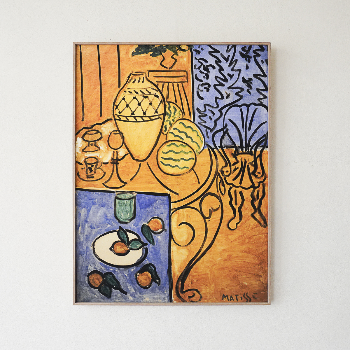 馬諦斯 Henri Matisse|Interior, Yellow and Blue — 照片 1