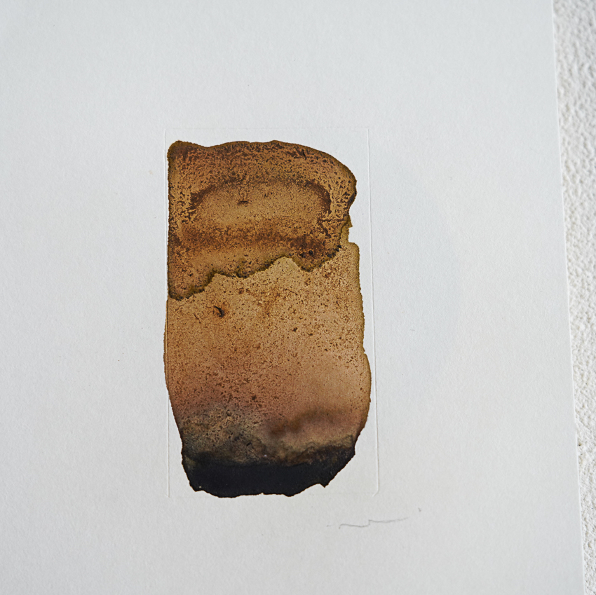 10 by COR, a vertical original artwork featuring abstract lines, in cream / brown tones. Product image 2.