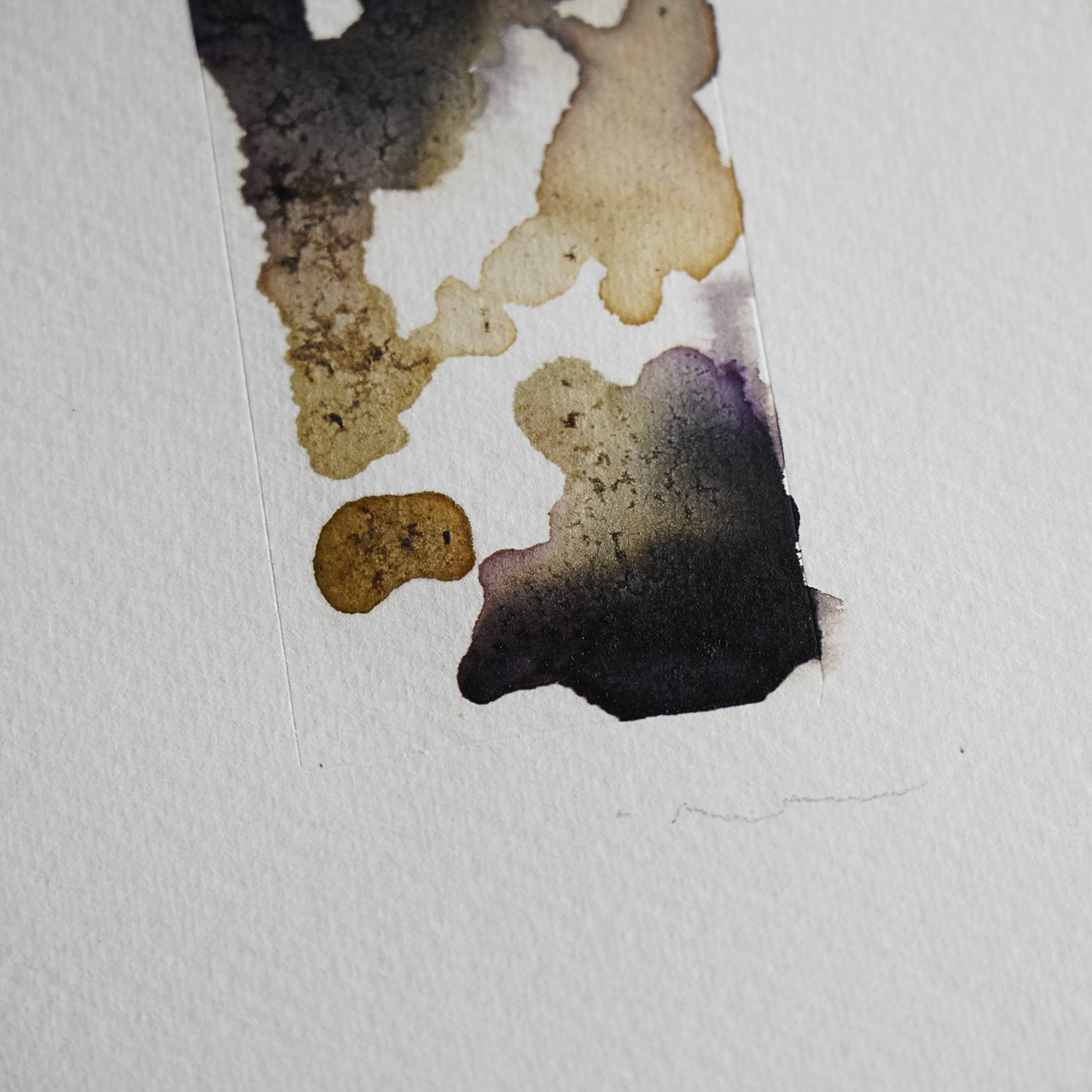 06 by COR, a vertical original artwork featuring abstract lines, in cream / brown tones. Product image 3.