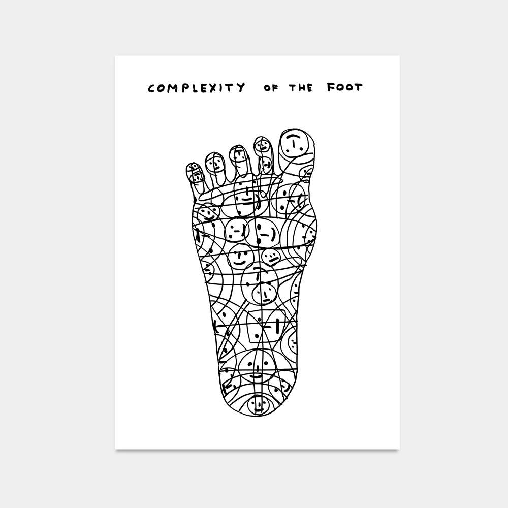 限量|David Shrigley|complexity of the foot (複雜的腳) — 照片 1