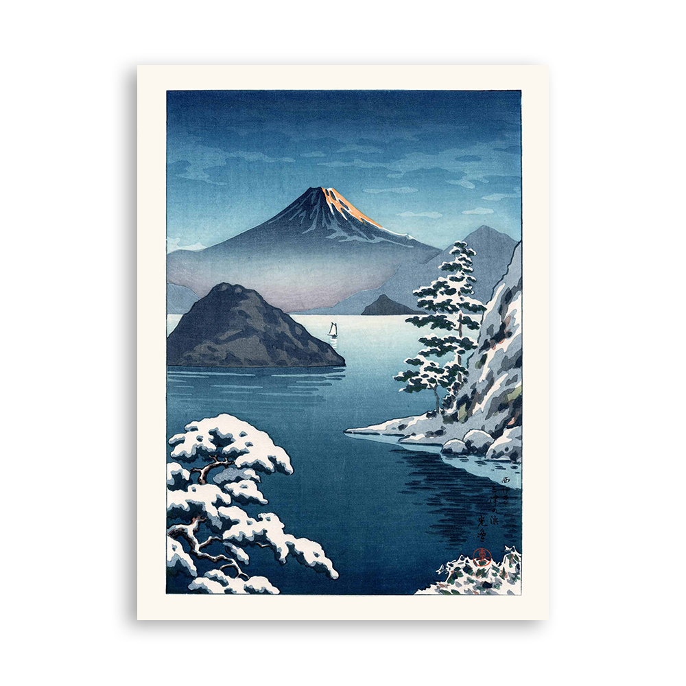 Mount Fuji from Mitsuhama in Snow — Photo 1