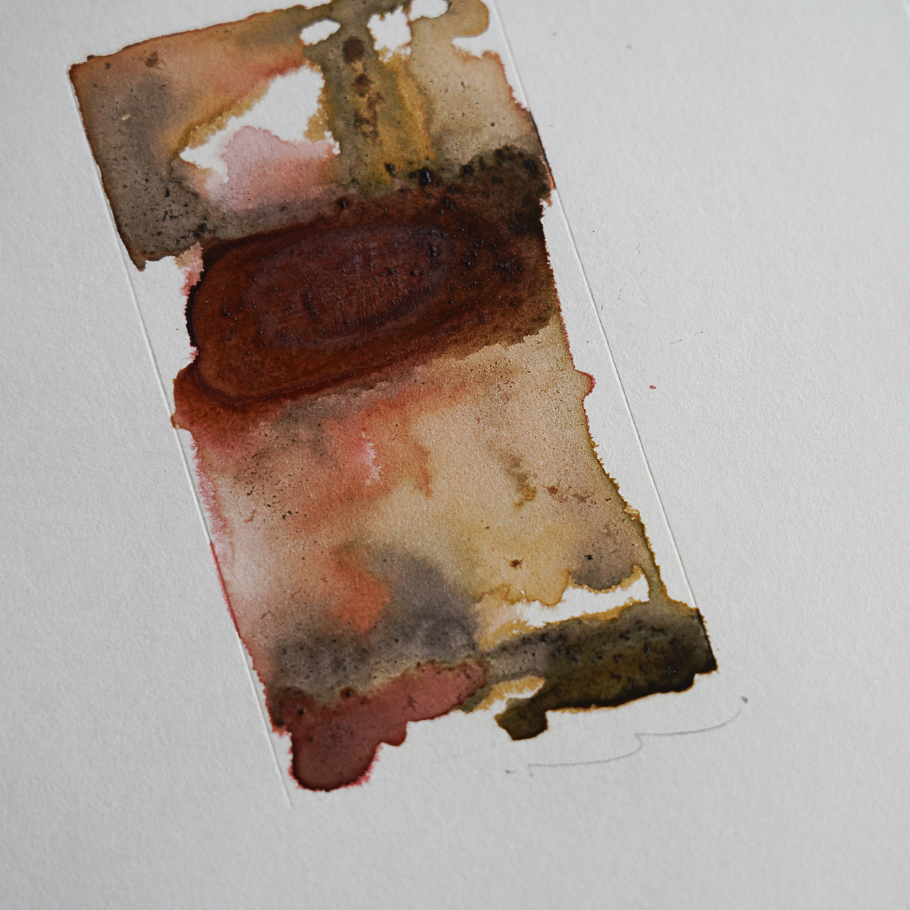 08 by COR, a vertical original artwork featuring abstract lines, in cream / brown tones. Product image 4.