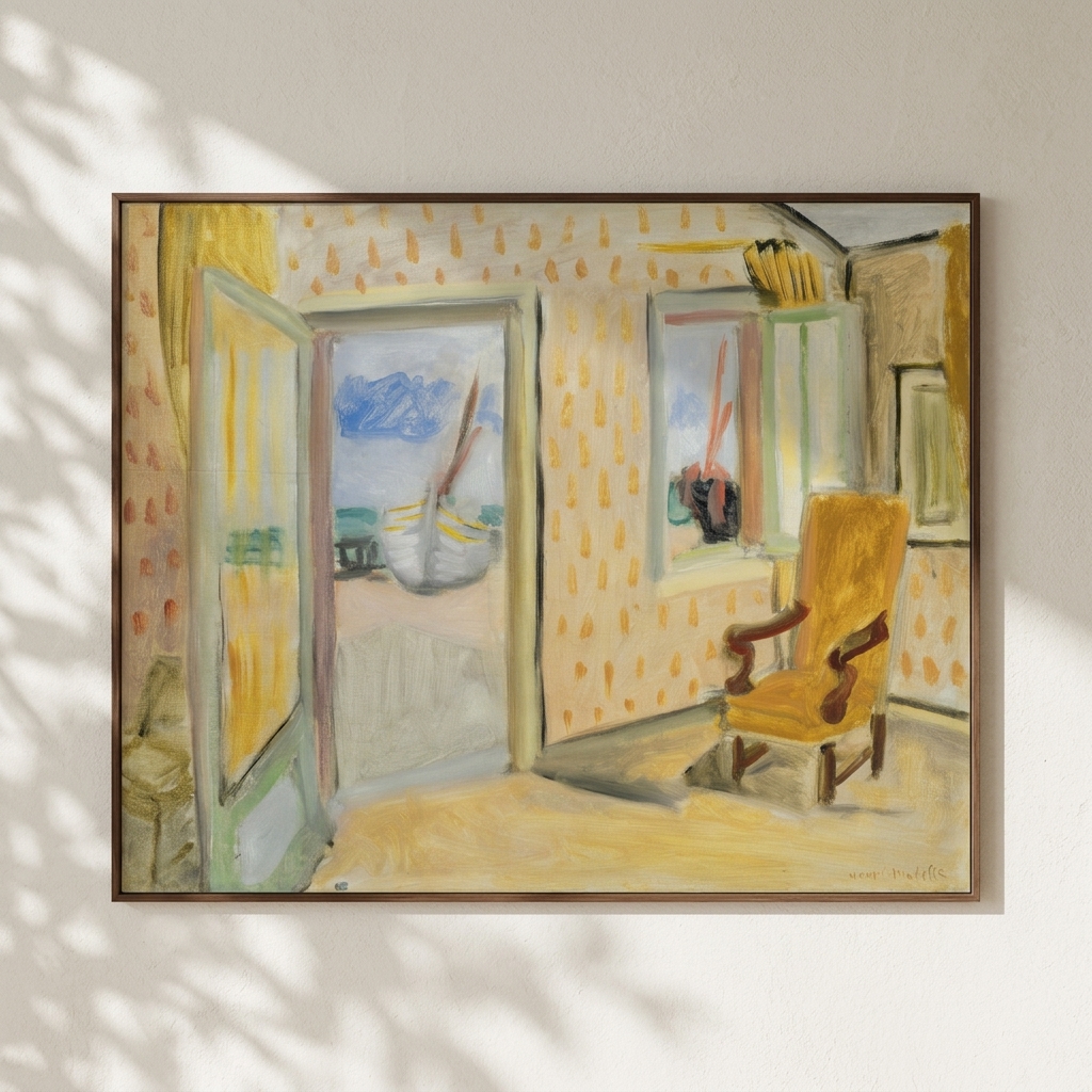 馬諦斯 Henri Matisse|Interior, Open Door — 照片 1