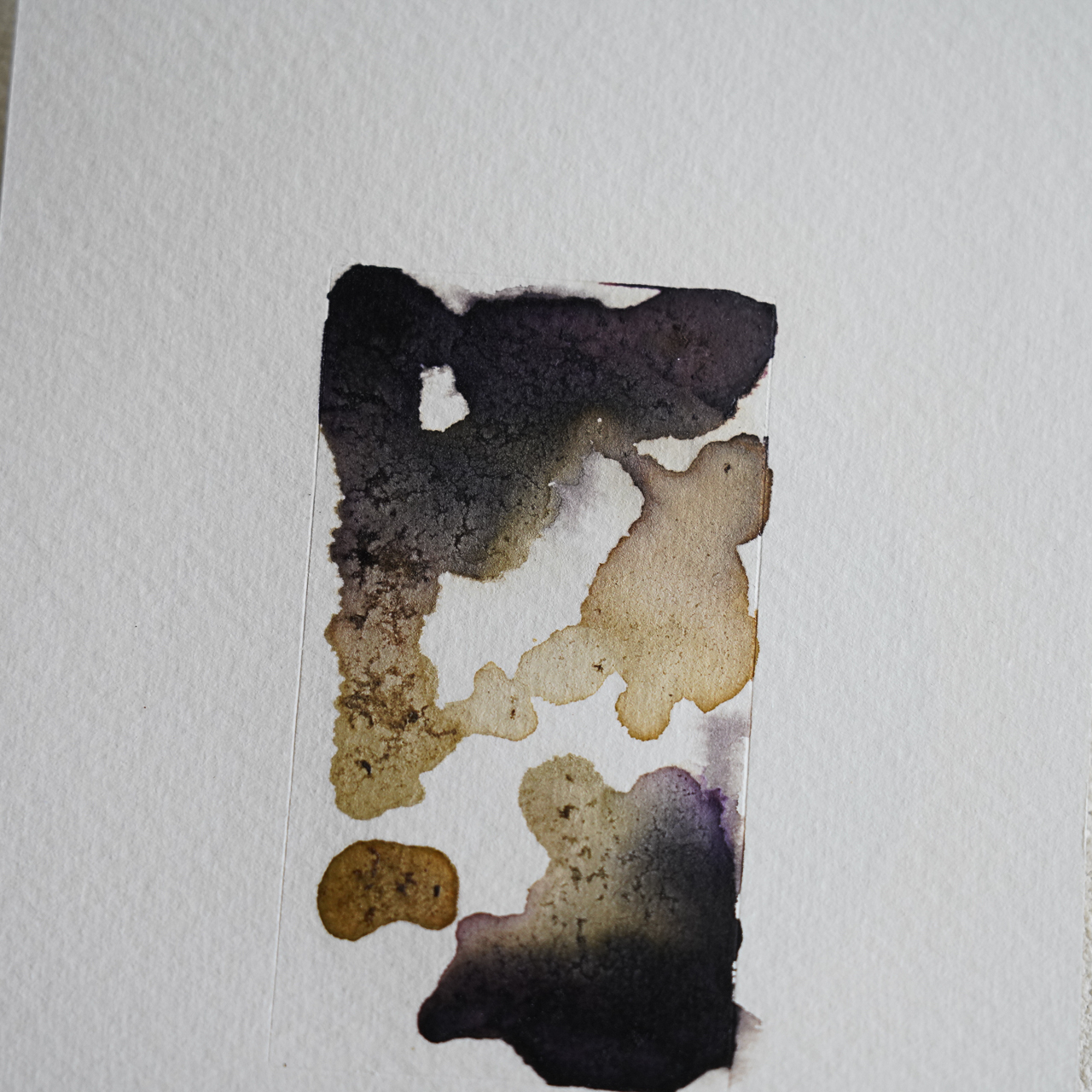06 by COR, a vertical original artwork featuring abstract lines, in cream / brown tones. Product image 2.