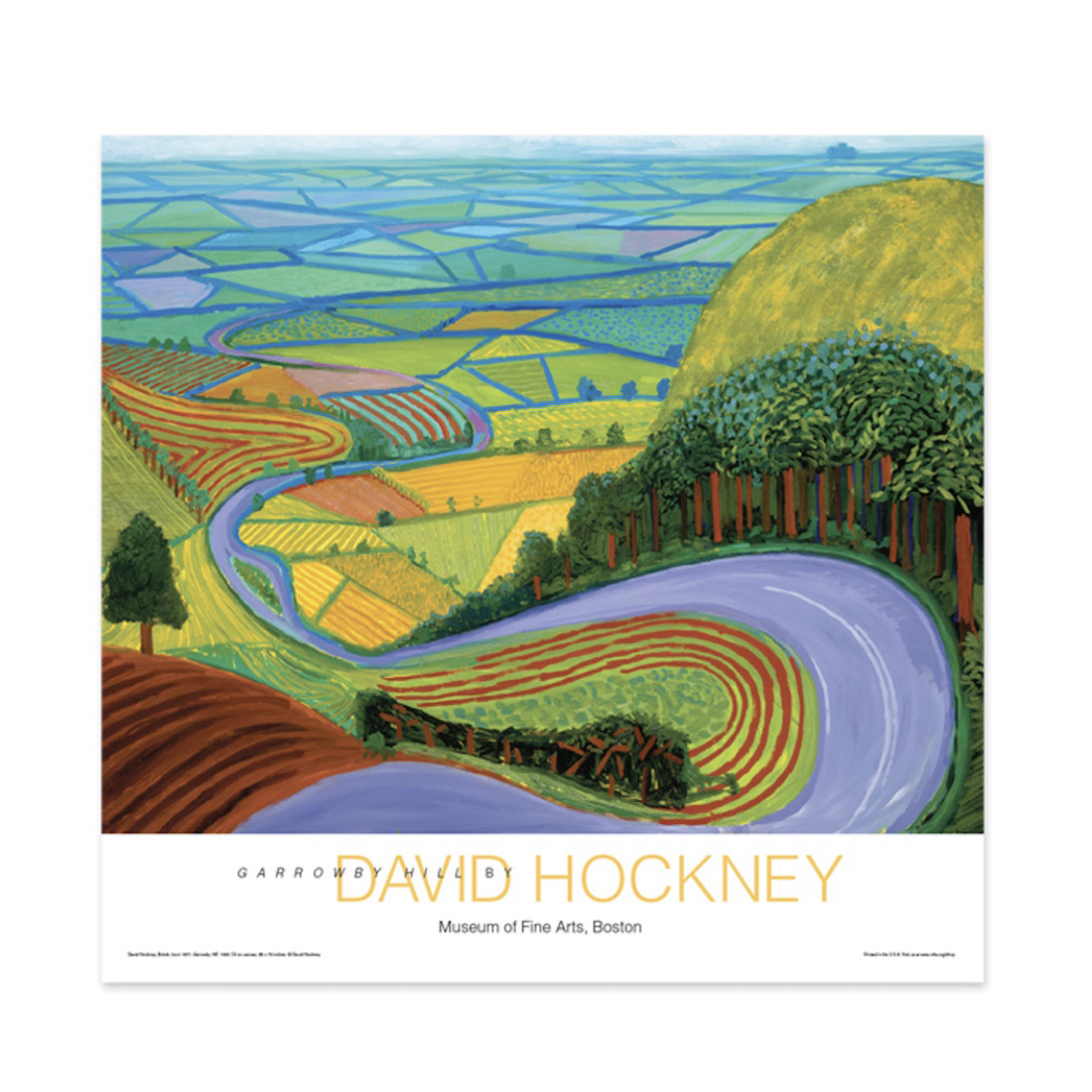 David Hockney|Garrowby Hill 加洛比山 — 照片 1