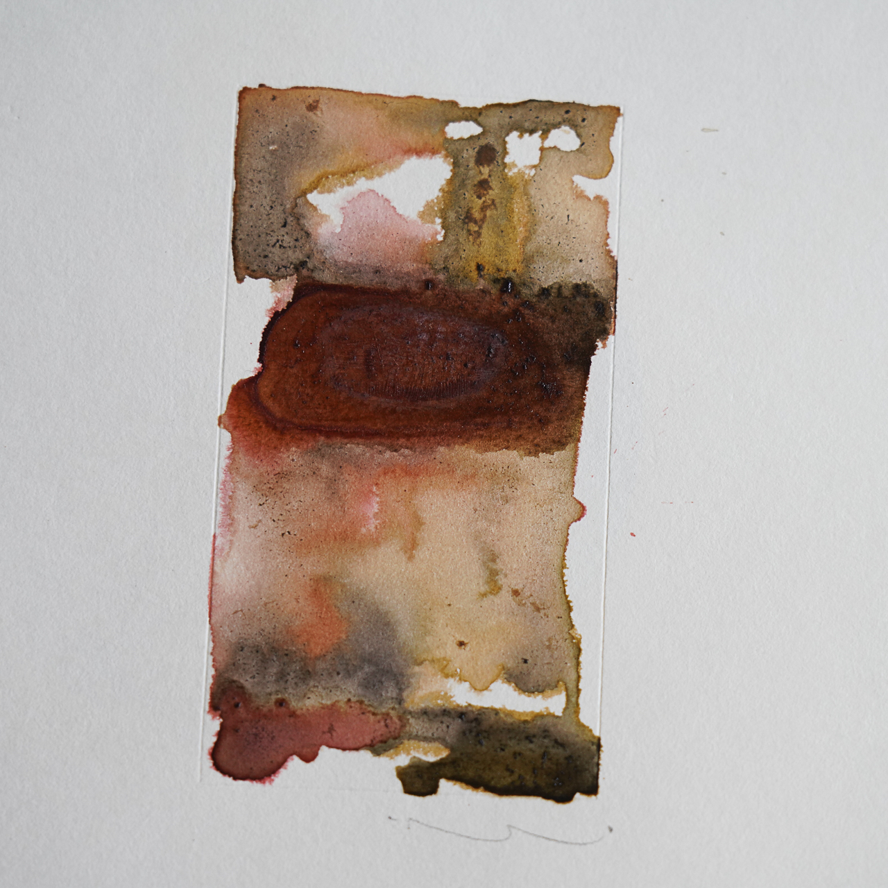 08 by COR, a vertical original artwork featuring abstract lines, in cream / brown tones. Product image 3.