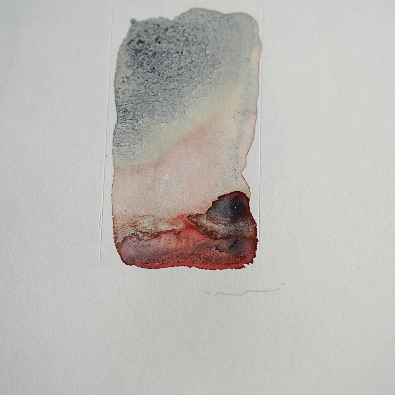 07 by COR, a vertical original artwork featuring abstract lines, in red / orange tones. Product image 2.