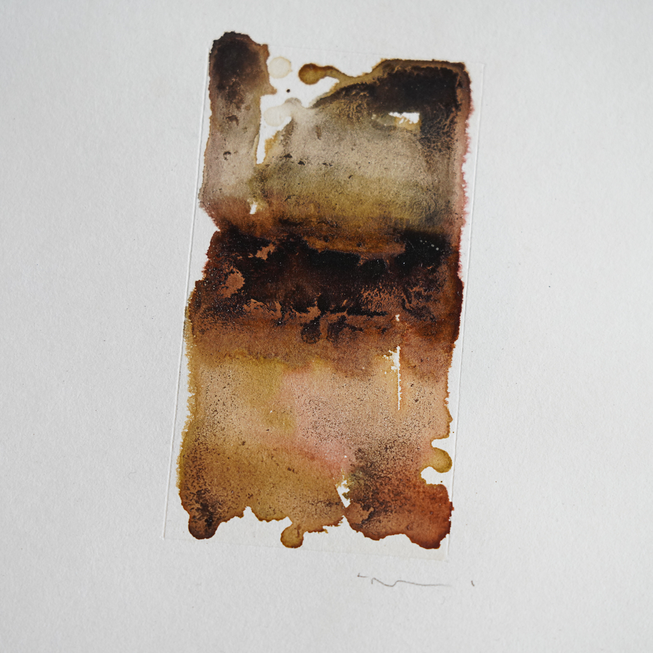 11 by COR, a vertical original artwork featuring abstract lines, in cream / brown tones. Product image 4.