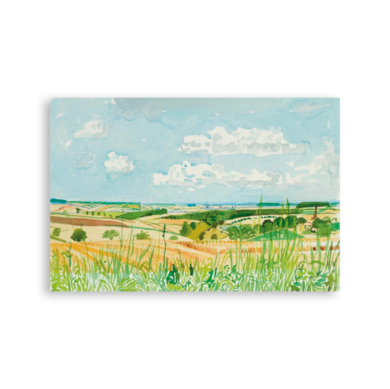 David Hockney|Looking Towards Huggate (Midsummer: East Yorkshire) — 照片 1