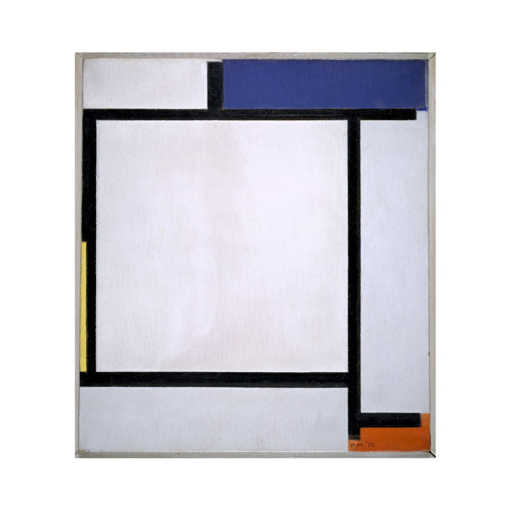 Piet Mondrian|Composition with Blue, Black, Yellow, and Red — 照片 1