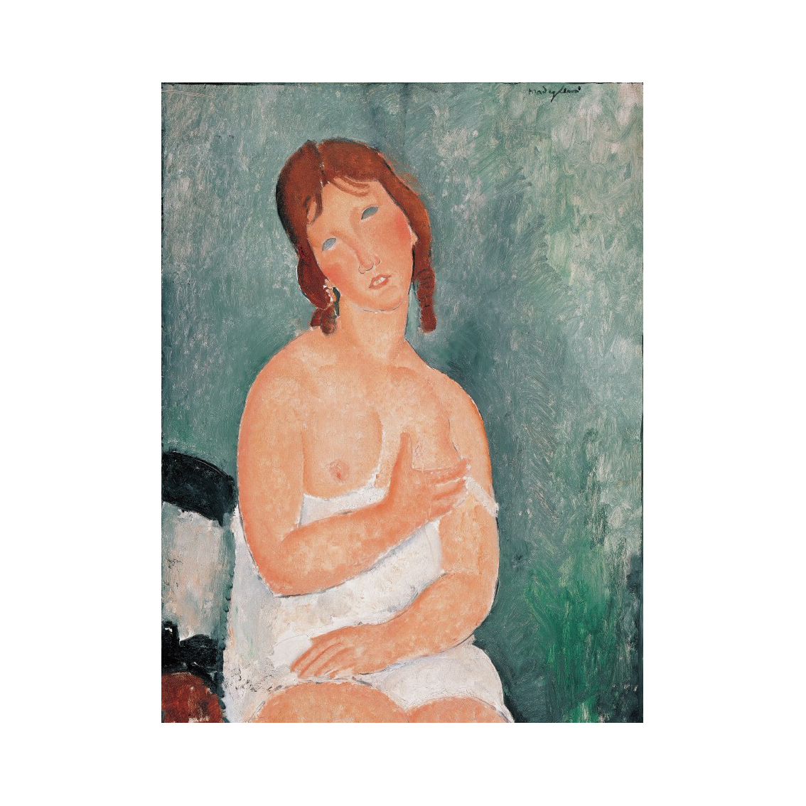 Amedeo Modigliani|Weiblicher Halbakt (女性半裸體) — 照片 1