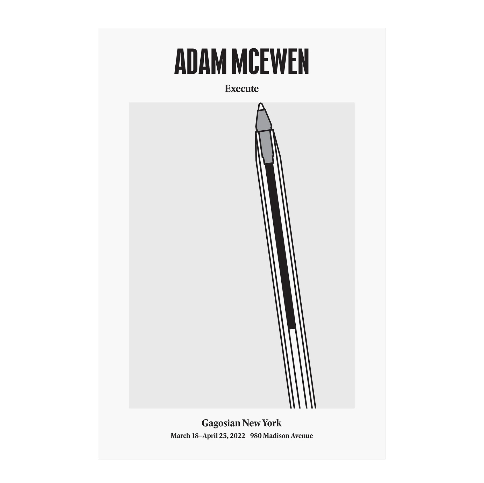 ADAM MCEWEN|EXECUTE / PEN — 照片 1