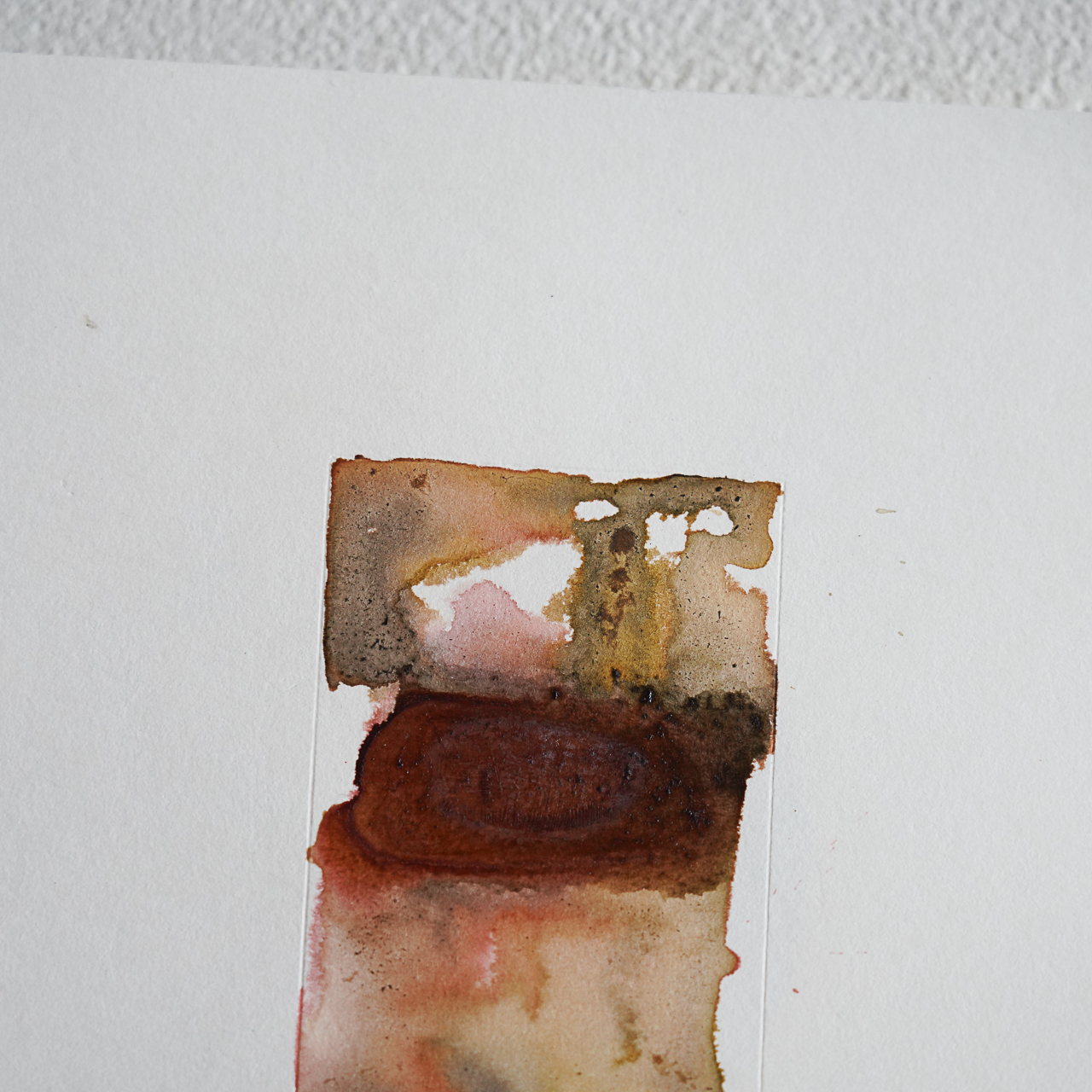 08 by COR, a vertical original artwork featuring abstract lines, in cream / brown tones. Product image 5.