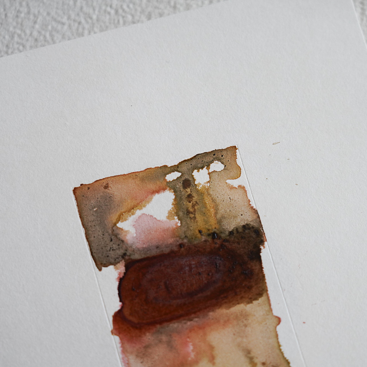 08 by COR, a vertical original artwork featuring abstract lines, in cream / brown tones. Product image 2.