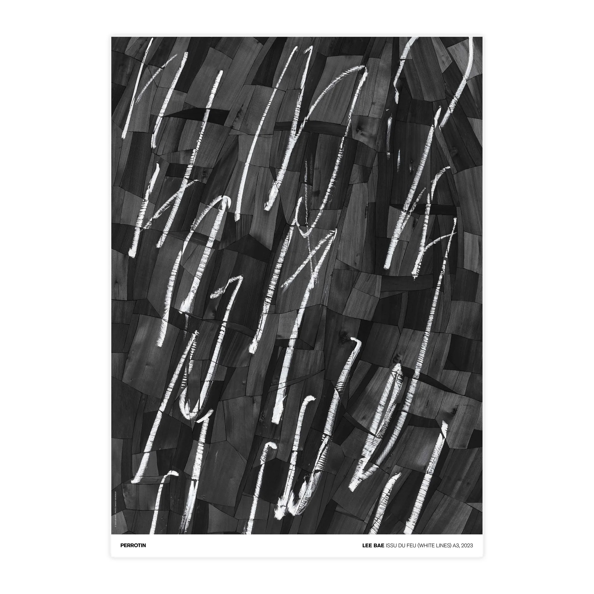 Lee Bae - Issu du Feu (White Lines) A3, 2023 (Standard) — Photo 1