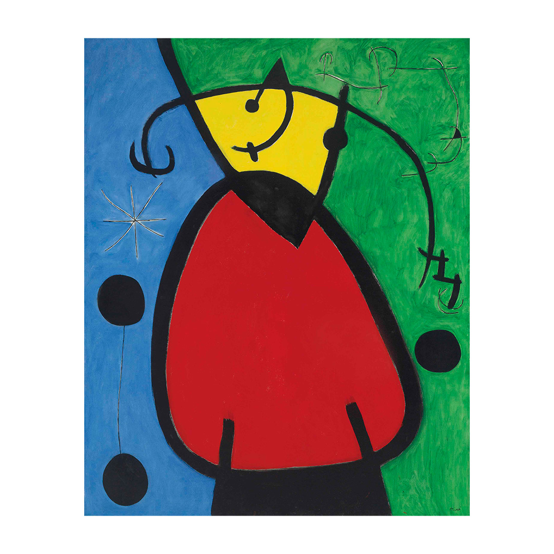 Joan Miro 胡安·米羅|在夜晚中的女人和鳥 — 照片 1