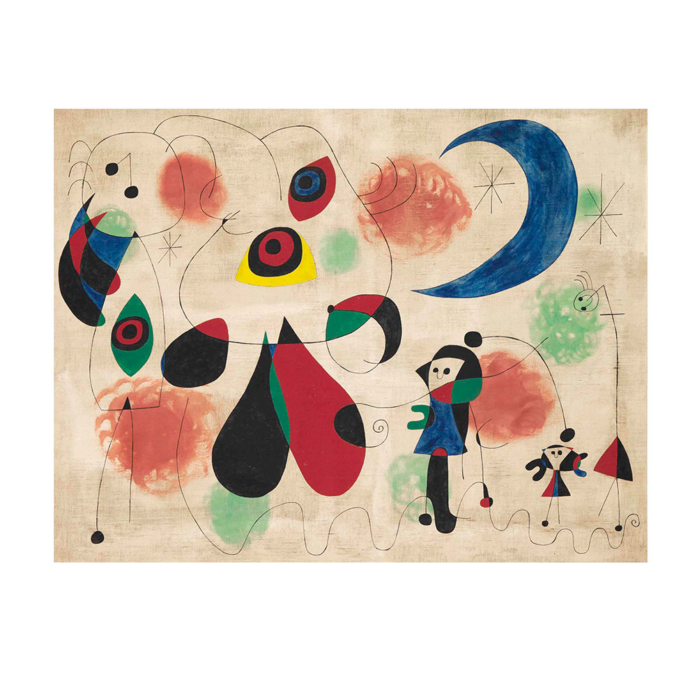 Joan Miro 胡安·米羅|畫畫(女人,月亮,鳥) — 照片 1