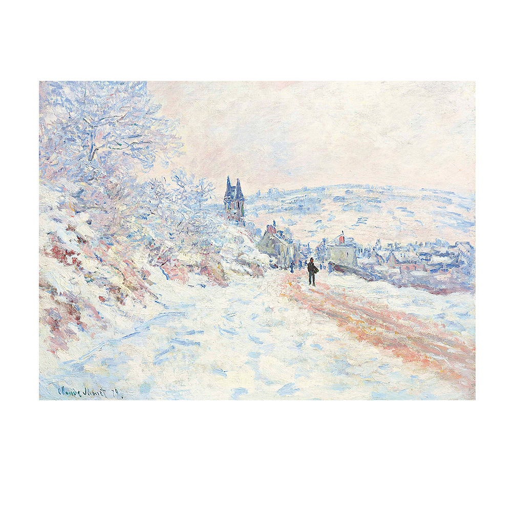 莫內 Monet |雪景 La route de Vétheuil, effet de neige — 照片 1