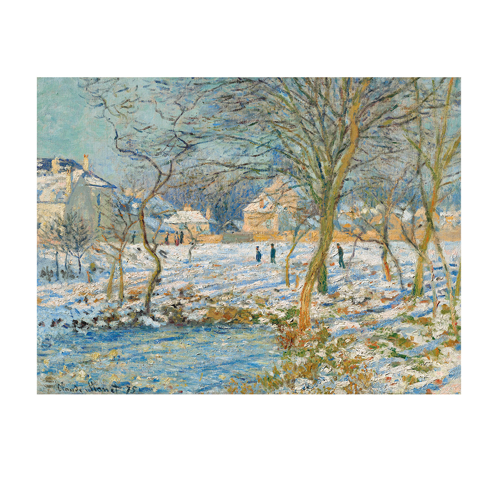 莫內 Monet|池塘,雪的效果 La mare, effet de neige — 照片 1