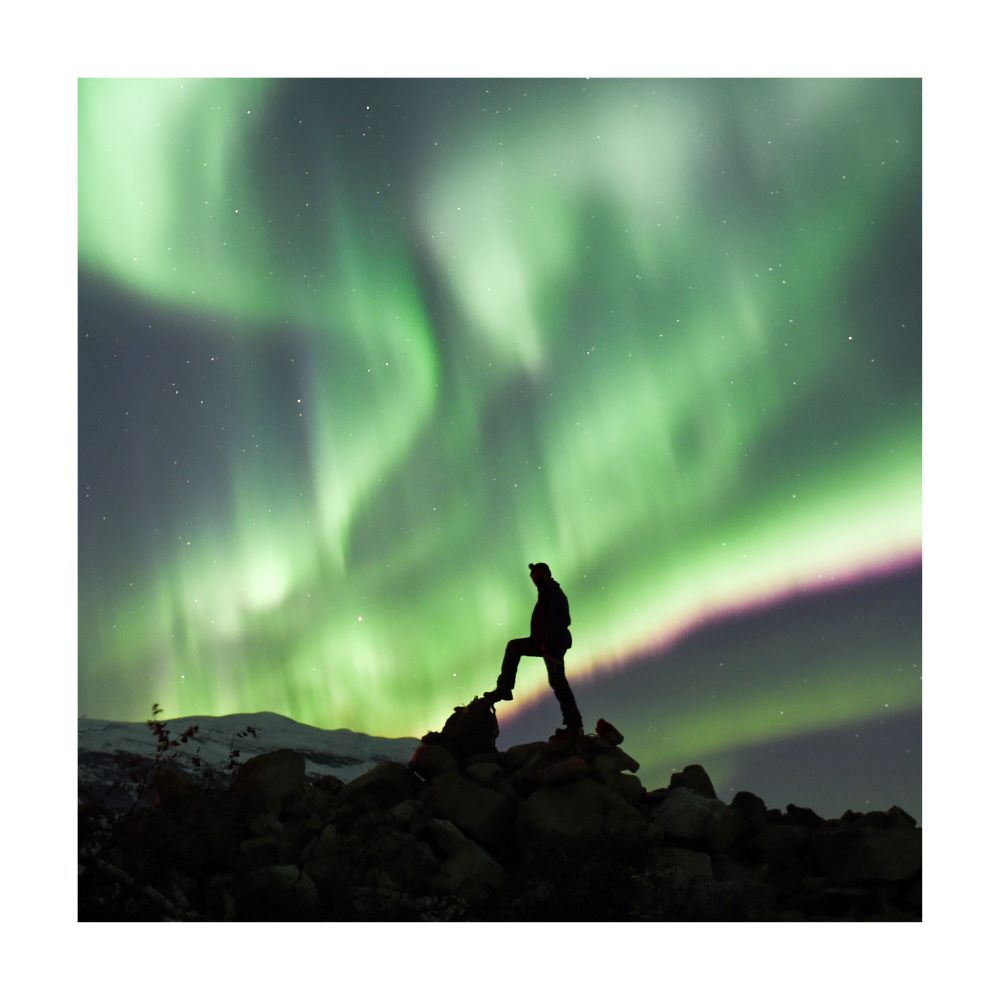 Aurora and people — Photo 1