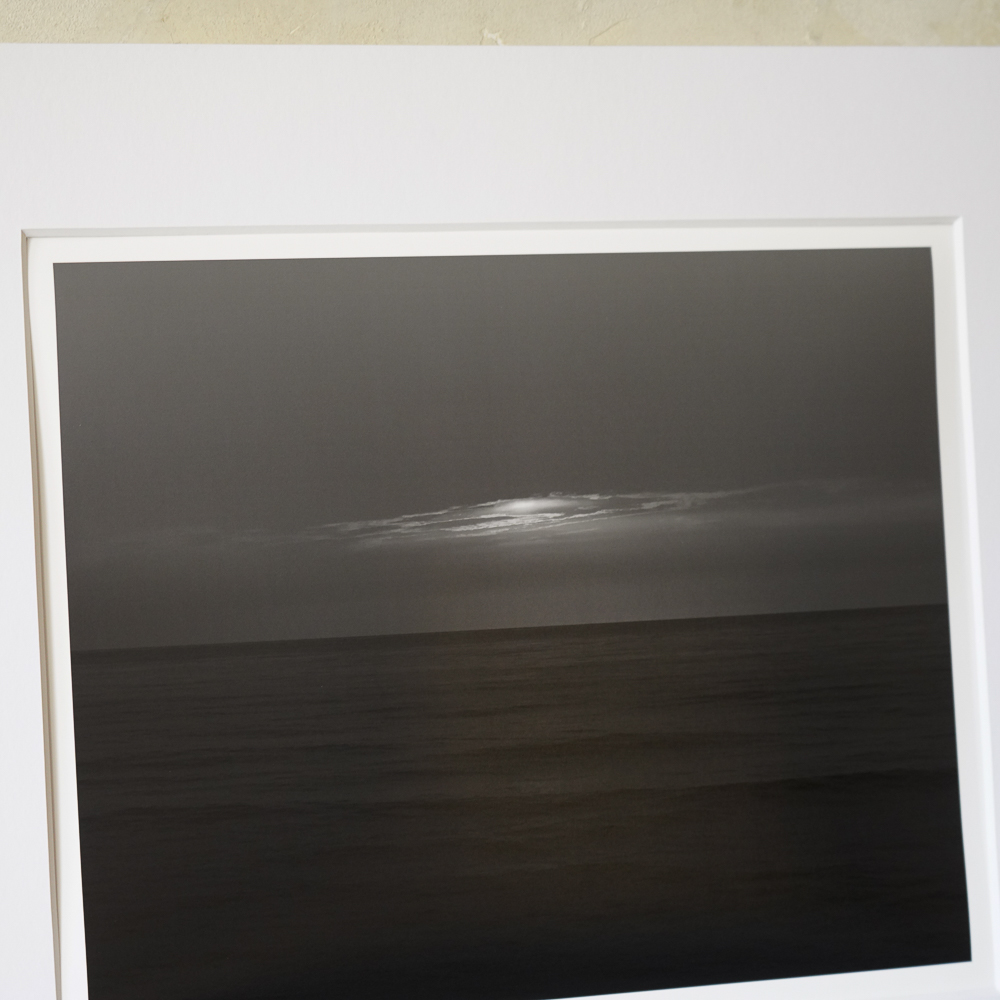 Seascapes - 250430 by aPo, a horizontal limited-edition artwork featuring natural landscapes and photographic and realistic imagery, in black and white tones.