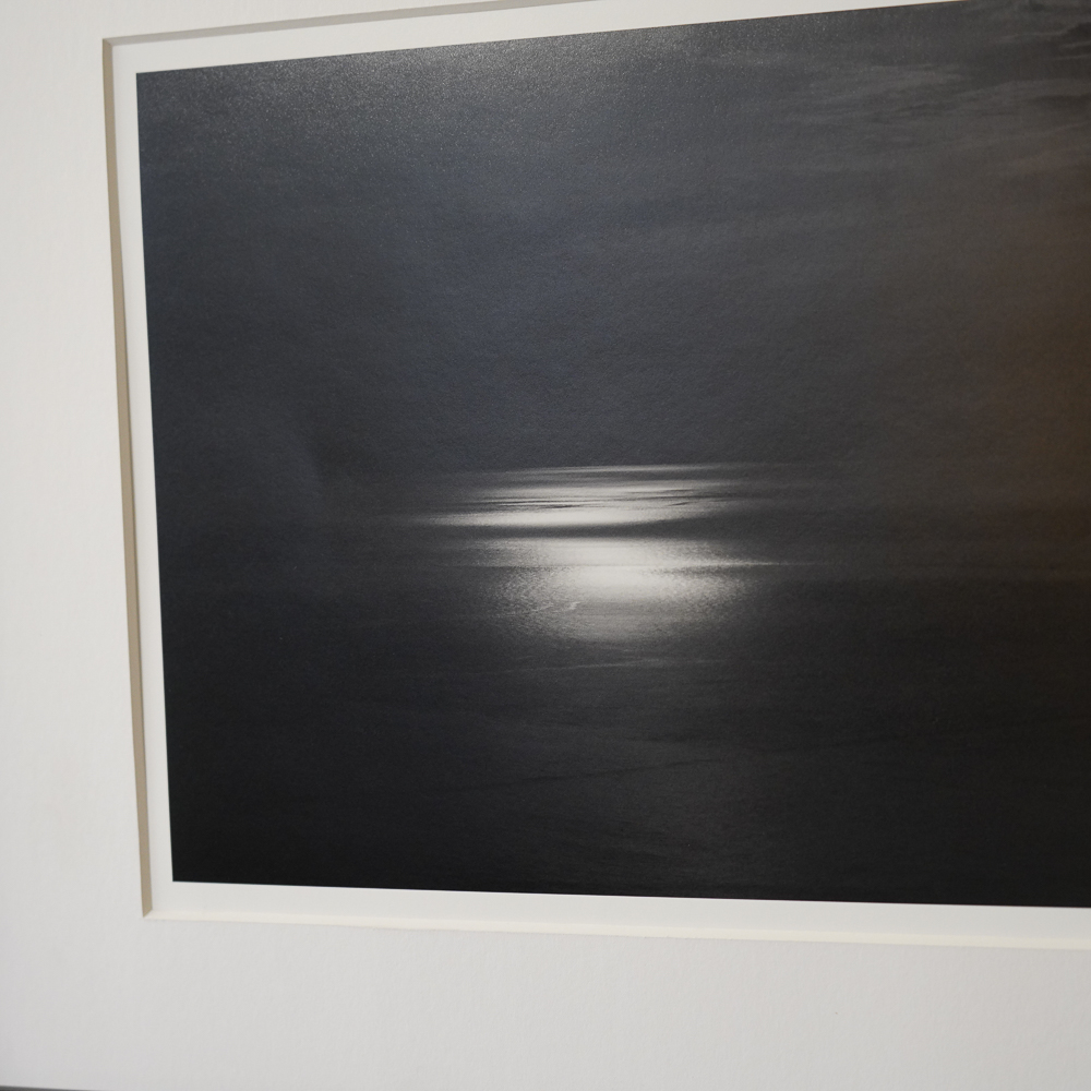 Seascapes - 250503 by aPo, a horizontal limited-edition artwork featuring natural landscapes and photographic and realistic imagery, in black and white tones.