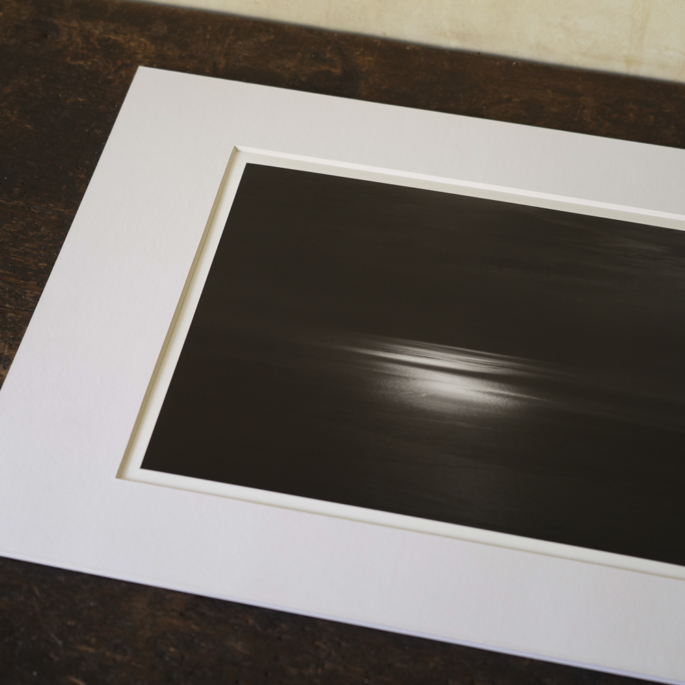 Seascapes - 250503 by aPo, a horizontal limited-edition artwork featuring natural landscapes and photographic and realistic imagery, in black and white tones.