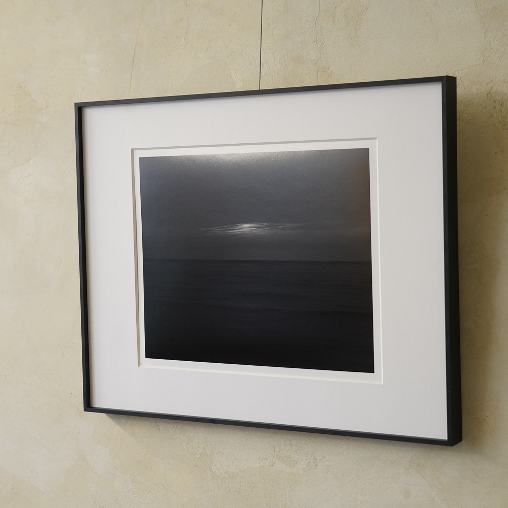 Seascapes - 250430 by aPo, a horizontal limited-edition artwork featuring natural landscapes and photographic and realistic imagery, in black and white tones.