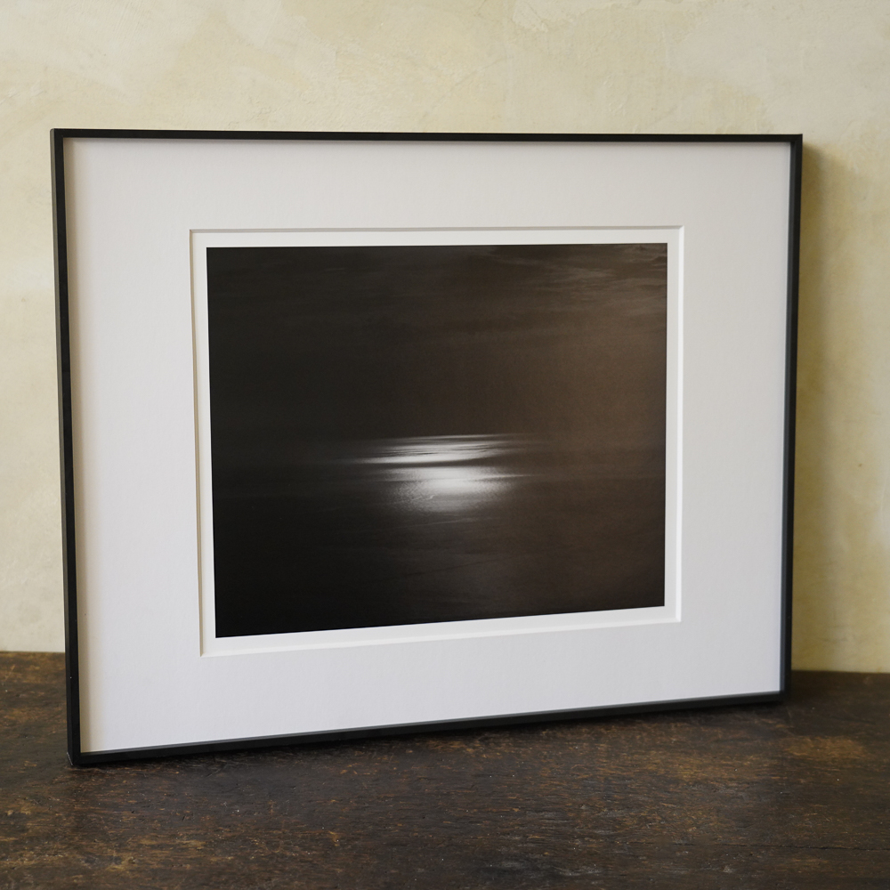 Seascapes - 250503 by aPo, a horizontal limited-edition artwork featuring natural landscapes and photographic and realistic imagery, in black and white tones.