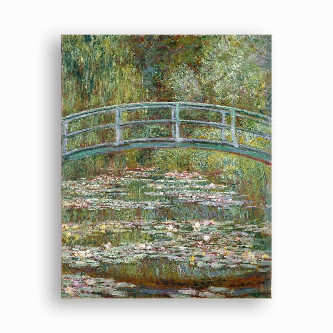 莫內 Monet|水蓮池上的日本橋(Bridge over a Pond of Water Lilies) — 照片 1