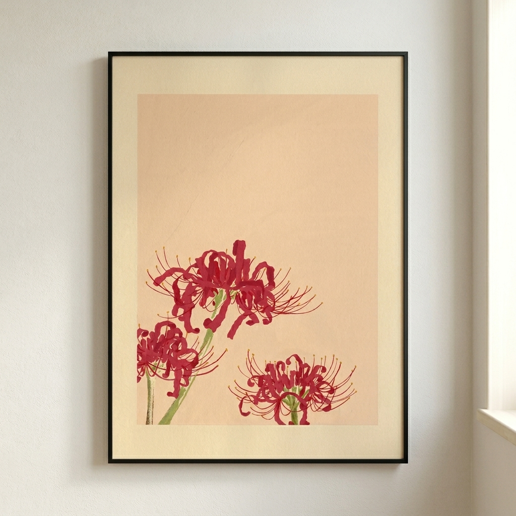 Banahua | Minimalist flower hanging painting — Photo 1