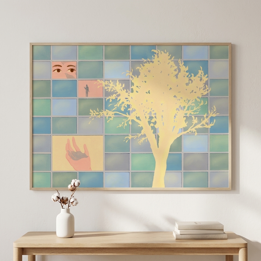 Tree in memory | Warm daily hanging paintings — Photo 1