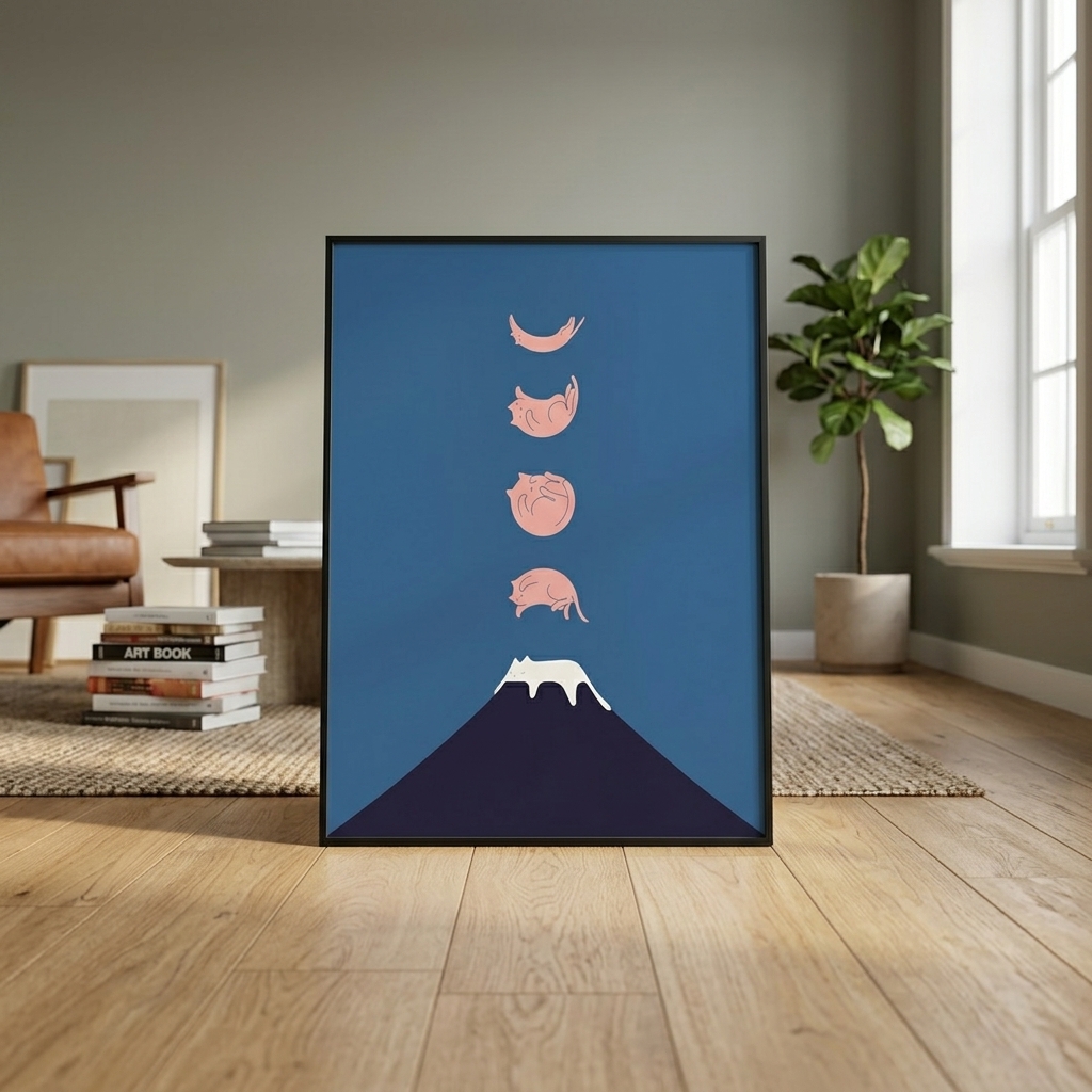 Cat Landscape 73-The moon turns into a cat — Photo 1