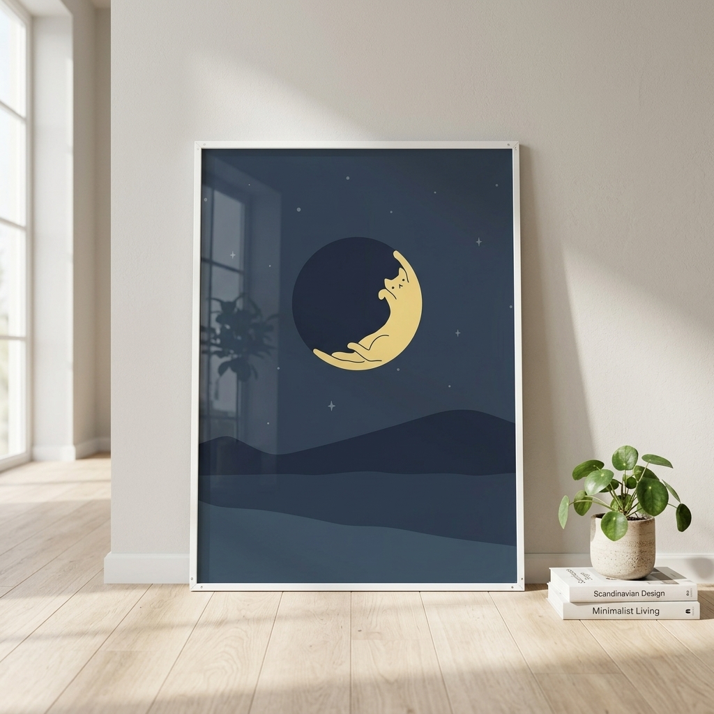 Cat Landscape 89-Naughty Cat Moon — Photo 1