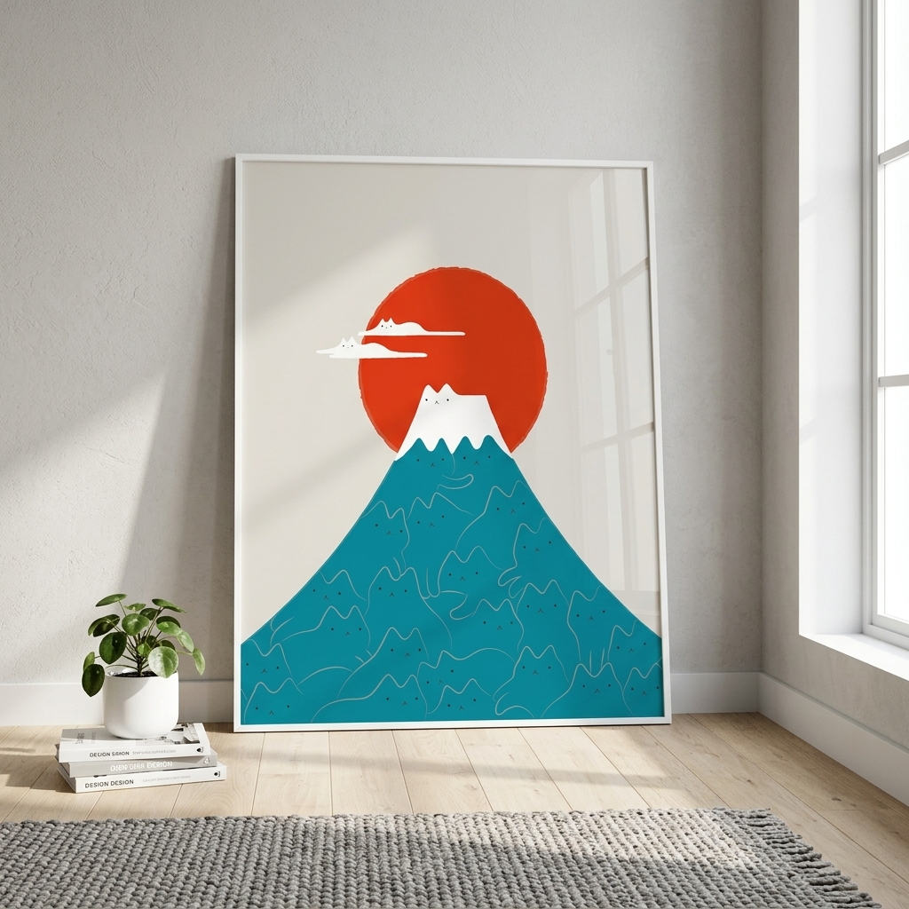Cat Landscape 144- Mount Fuji composed of cats — Photo 1