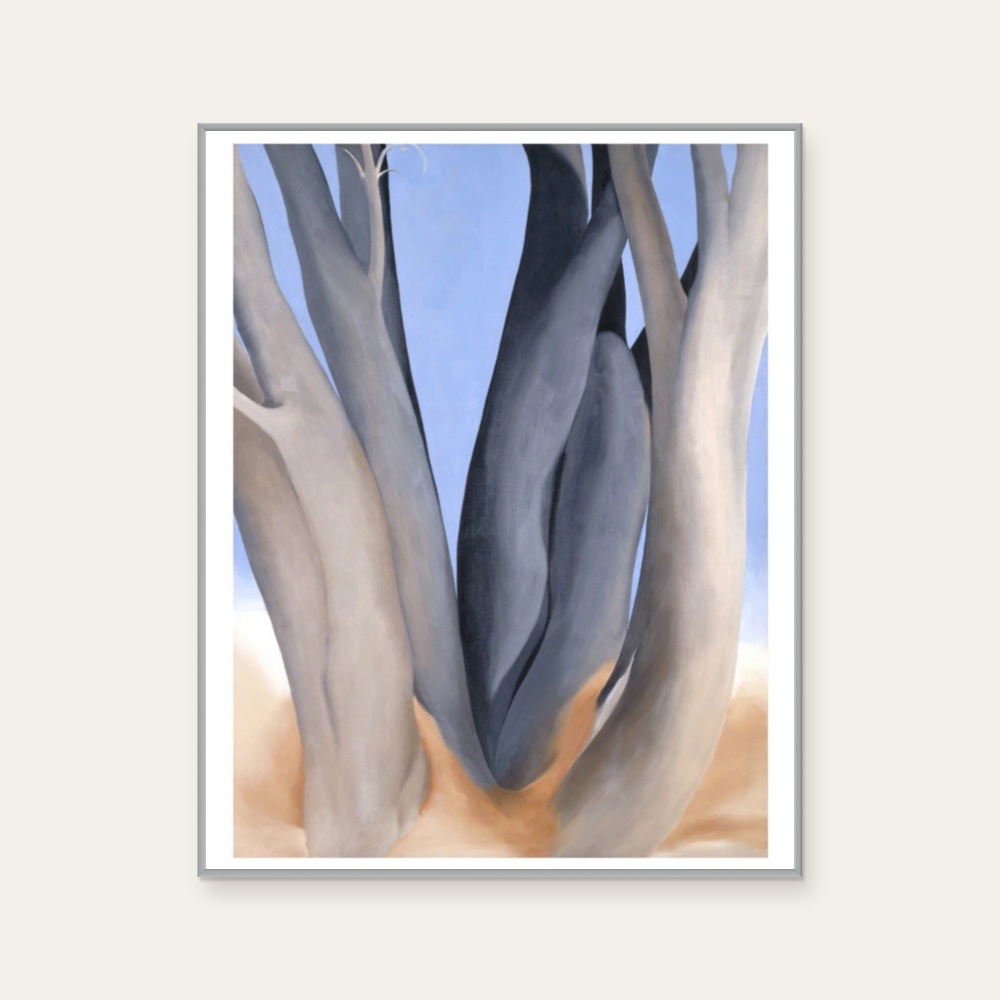 歐姬芙 Georgia O'Keeffe|黑色的樹幹 Dark Tree Trunks — 照片 1