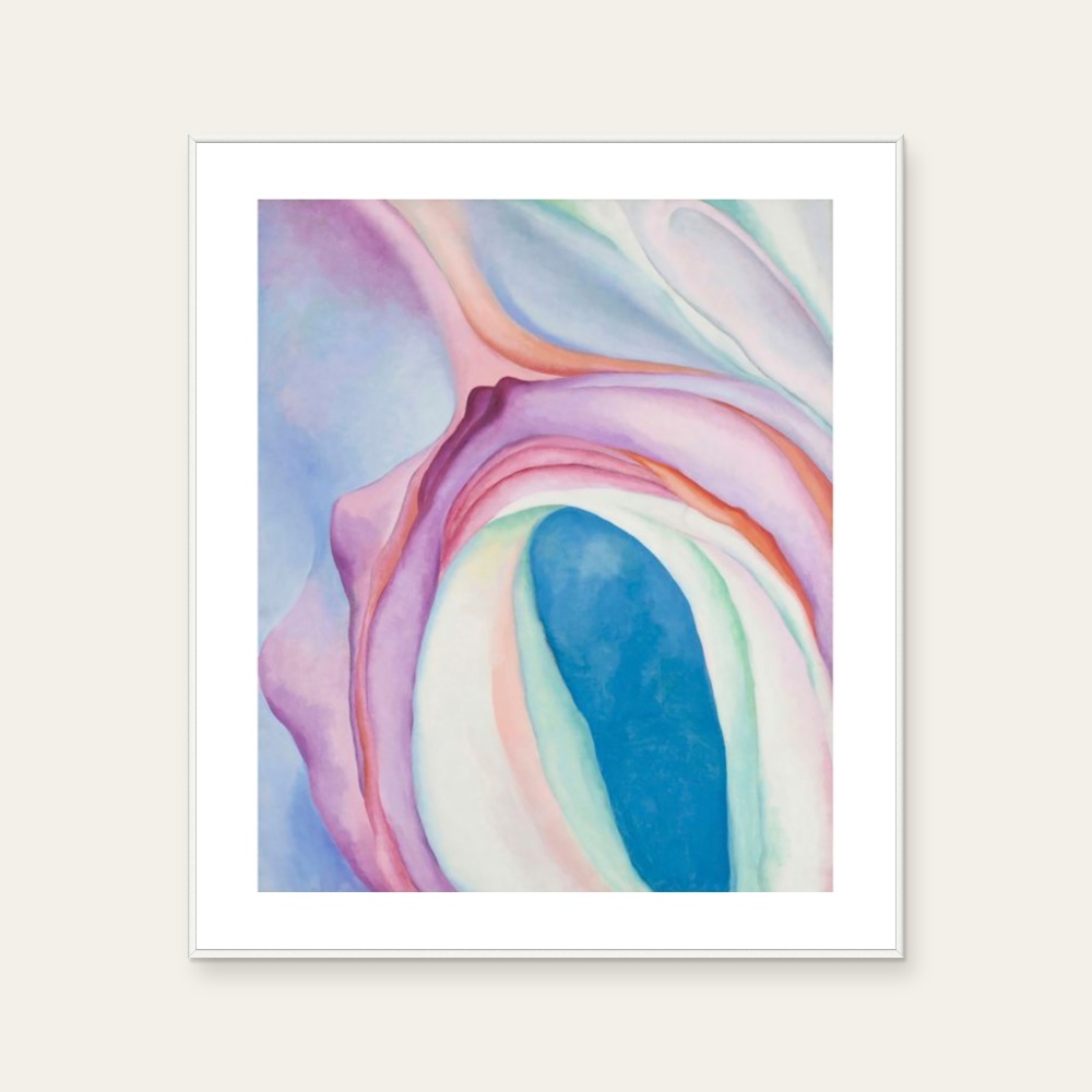 歐姬芙 Georgia O'Keeffe|MUSIC, PINK AND BLUE. 音樂.粉.藍 — 照片 1