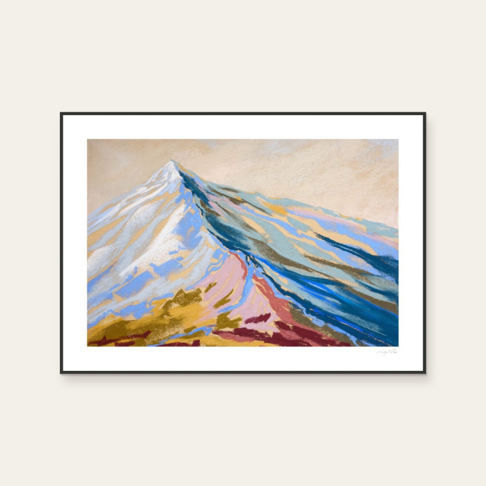 Velvet Peak lll by Mandy Maria, a horizontal poster featuring natural landscapes, in multicoloured tones. Product image 2.