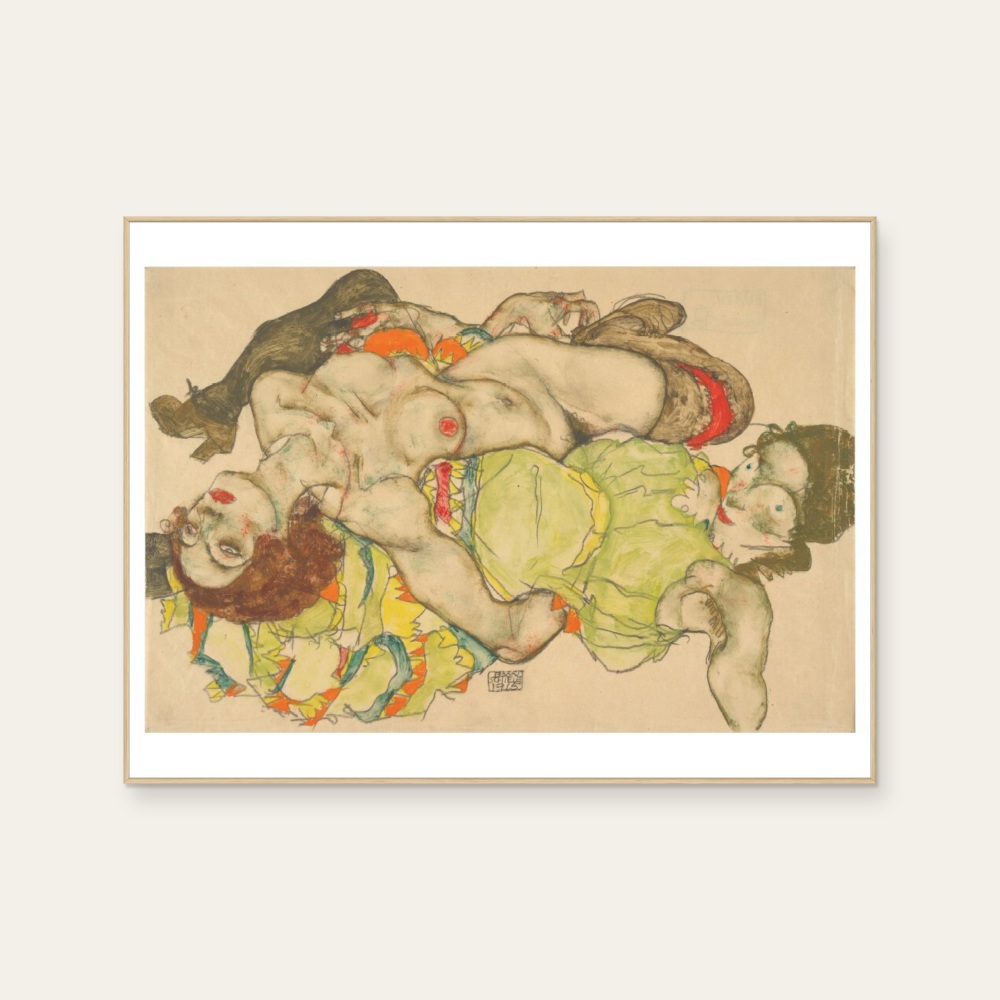 Egon Schiele|Weibliches Liebespaar (女性戀人) — 照片 1