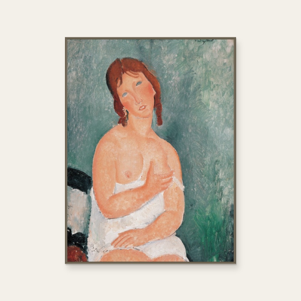 Amedeo Modigliani|Weiblicher Halbakt (女性半裸體) — 照片 1