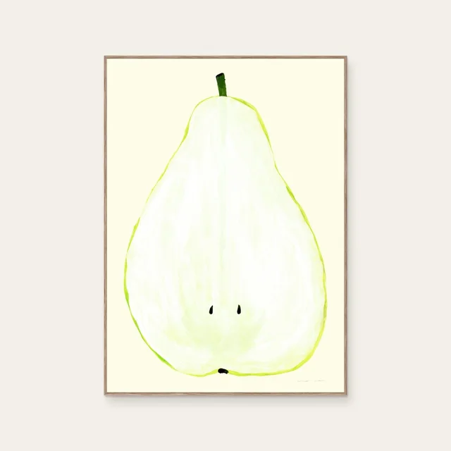 Pera Limonera 2 by Marina García Fernández, a vertical poster featuring graffiti and pop art and flowers and still life, in green tones. Cover image.