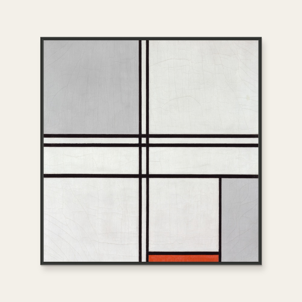 Piet Mondrian|Composition (No. 1) Gray-Red — 照片 1