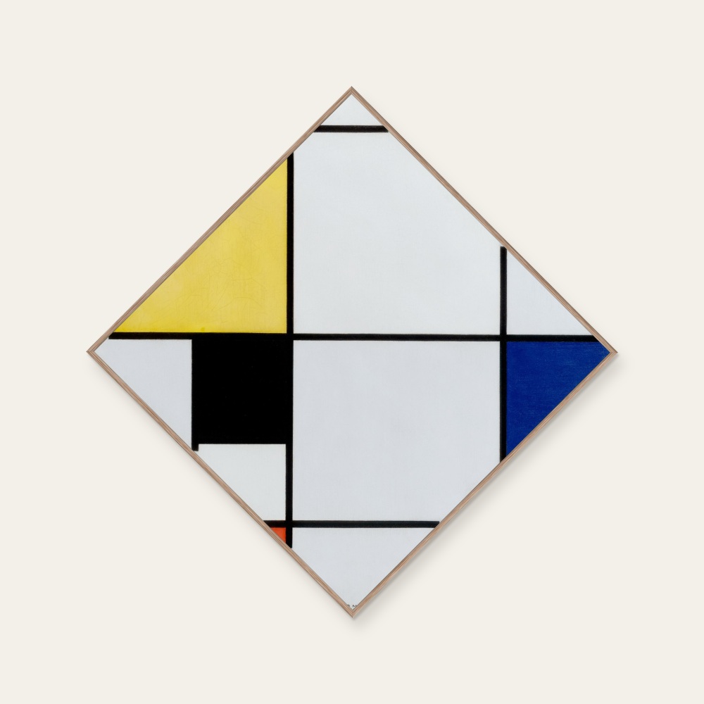 Piet Mondrian|Lozenge Composition with Yellow, Black, Blue, Red,... — 照片 1