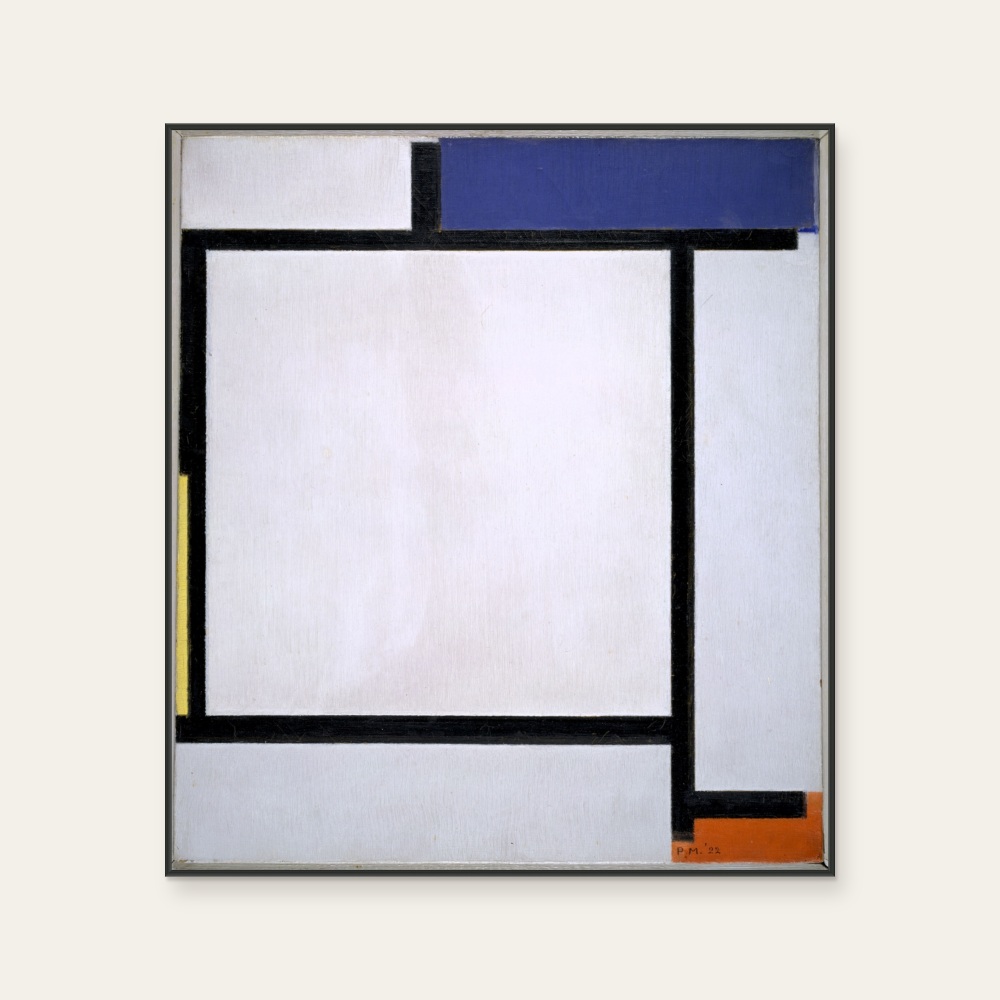 Piet Mondrian|Composition with Blue, Black, Yellow, and Red — 照片 1