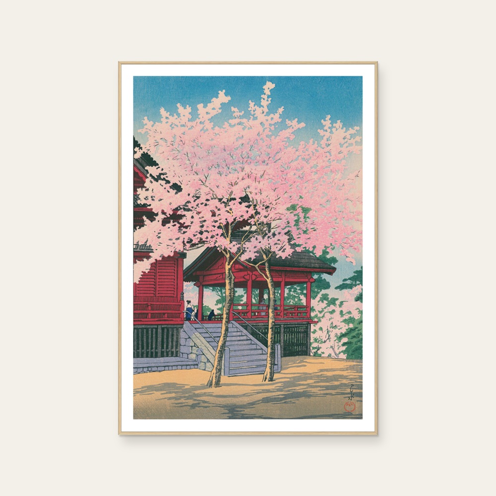 川瀬巴水 Kawase Hasui|上野清水堂 — 照片 1