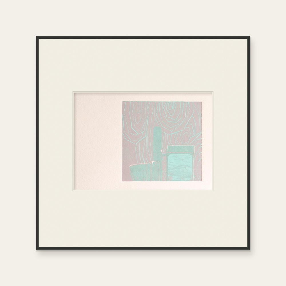 Weaving Through 01 by Wang Wen-Ling, a horizontal limited-edition artwork featuring animals, in yellow / green tones.
