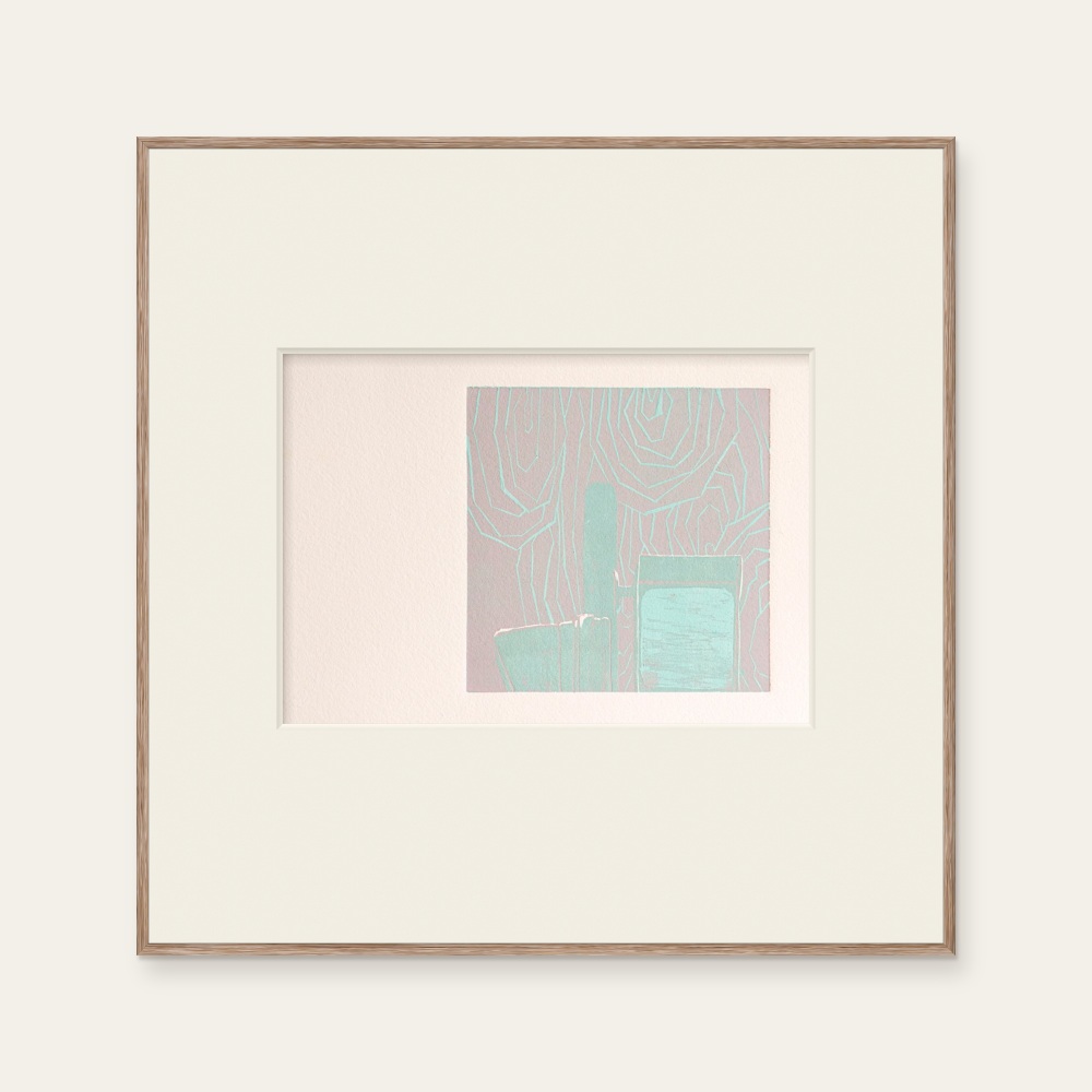 Weaving Through 01 by Wang Wen-Ling, a horizontal limited-edition artwork featuring animals, in yellow / green tones.