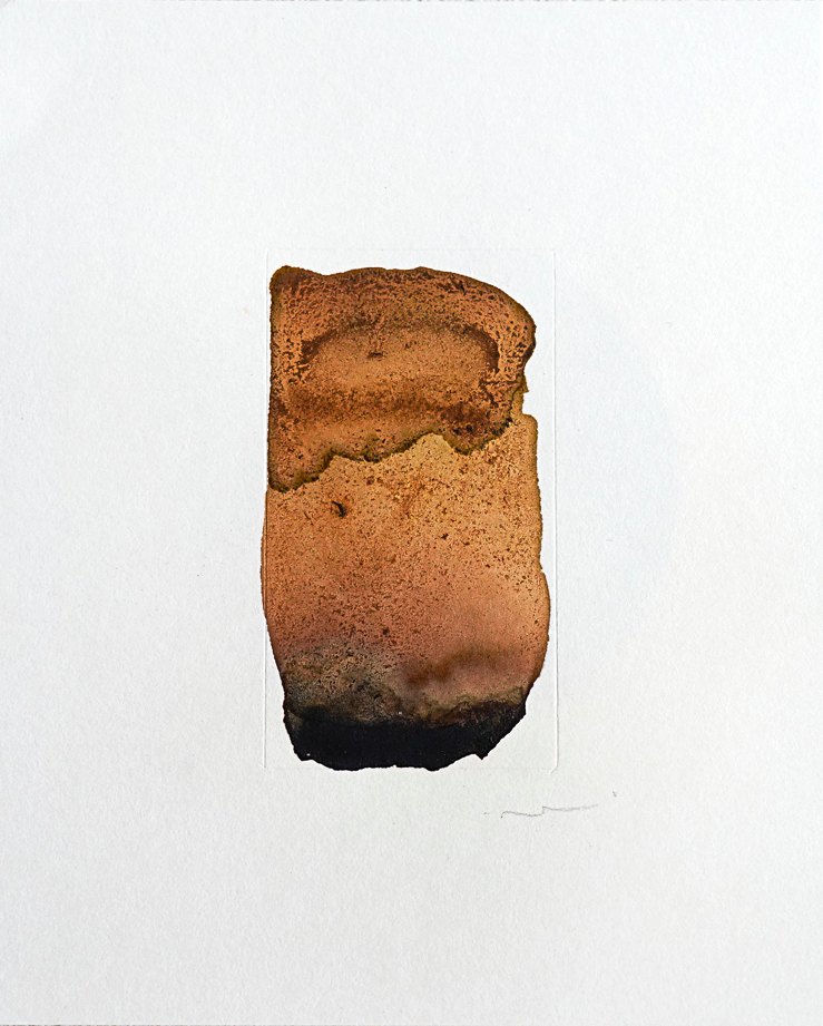 10 by COR, a vertical original artwork featuring abstract lines, in cream / brown tones. Artwork image.