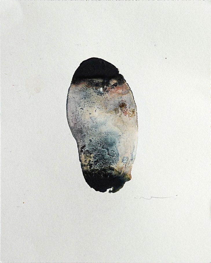 13 by COR, a vertical original artwork featuring abstract lines, in cream / brown tones. Artwork image.